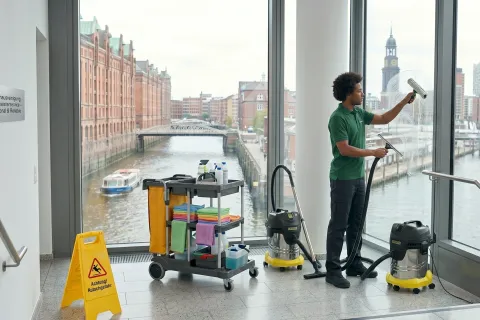 Fensterreinigung Hamburg – streifenfreie Glasflächen